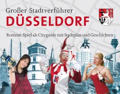 Stadtspiel Großer Stadtverführer Düsseldorf als Rommé-Spiel Düsseldorf-Spiel: Führung zu 110 Sehenswürdigkeiten, jede Spielkarten-Farbe beschreibt eine Tour